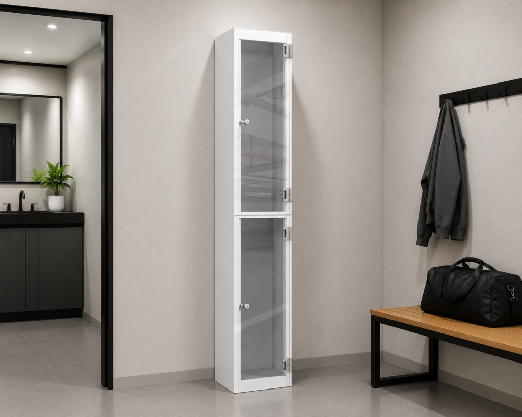 2 door clear view lockers uk