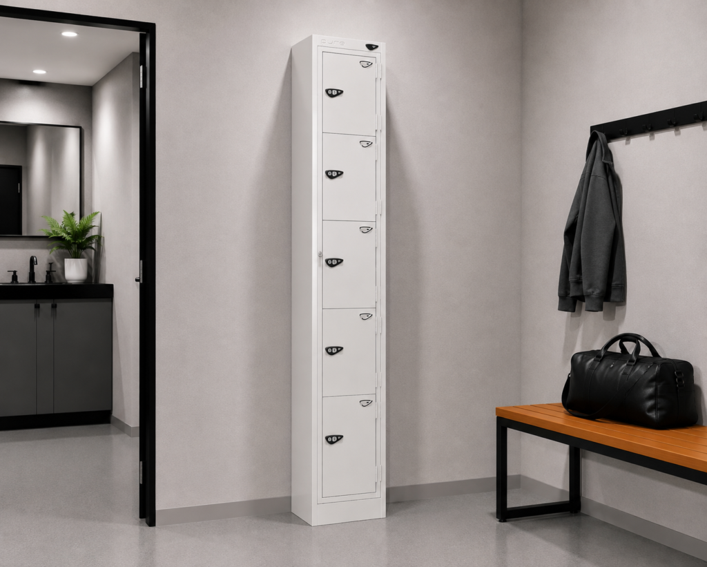 5 door garment dispensing lockers uk
